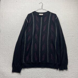 VTG 90s Arnold Palmer Pullover Jumper 3D Knit Sweater Size M Geometric Grandpa